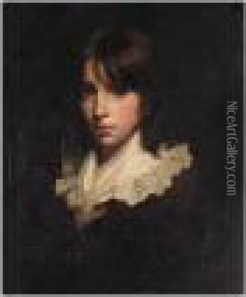 Portrait Of A Boy Oil Painting - John Rathbone