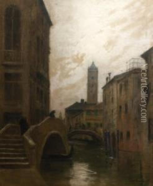 Canal A Venise Oil Painting - Siebe Johannes ten Cate