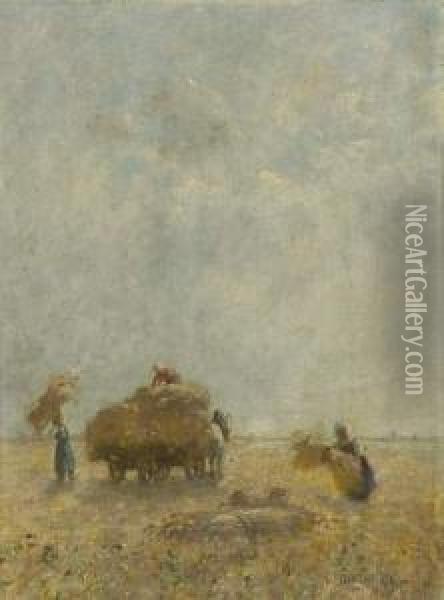 Ernte. 1891 Oil Painting - Josua Von Gietl