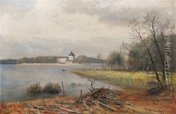 Orbyhus Oil Painting - Olof Hermelin