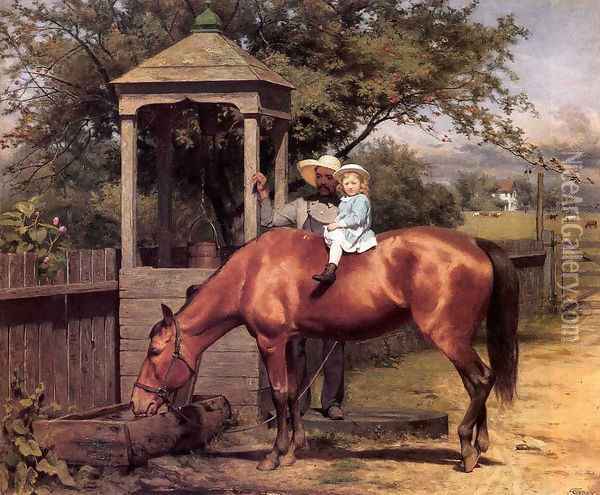 Equestrian portrait Oil Painting - Seymour Joseph Guy