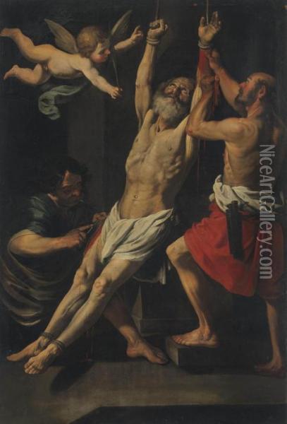 The Martyrdom Of Saint Bartholomew Oil Painting - Rutilio Lorenzo Di Manetti