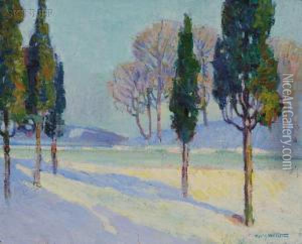 Landscape-winter Oil Painting - Carl Harold Nordstrom