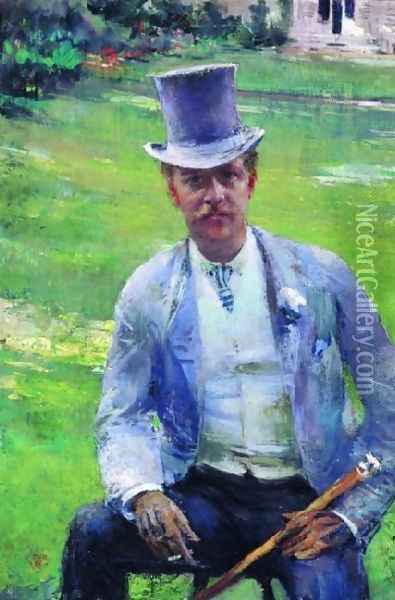 Octave Maus Oil Painting - Theo van Rysselberghe