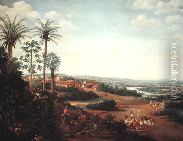 The Village of Serinhaem, Brazil Oil Painting - Frans Jansz. Post