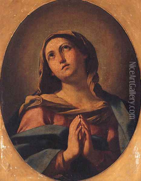 The Virgin at prayer Oil Painting - Giovanni Battista Salvi, Il Sassoferrato