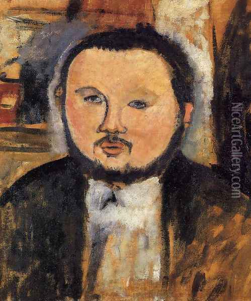 Portrait of Diego Rivera III Oil Painting - Amedeo Modigliani
