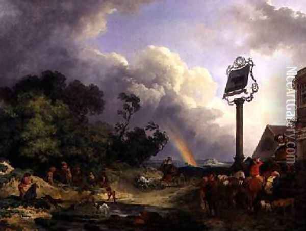 The Rainbow 1784 Oil Painting - Philip Jacques de Loutherbourg