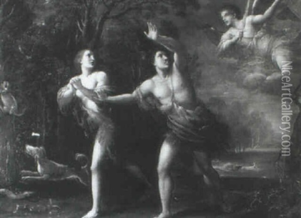 The Expulsion Of Adam And Eve From The Garden Of Eden Oil Painting - Paolo de Matteis