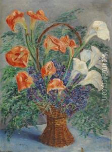 Corbeille De Fleurs Oil Painting - Guus Van Dongen