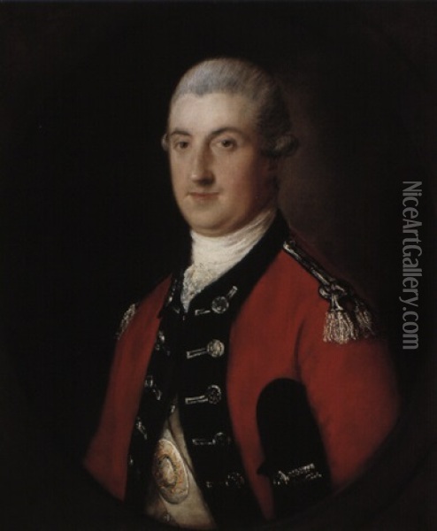 Portrait Of Captain John Walmsley Oil Painting - Thomas Gainsborough