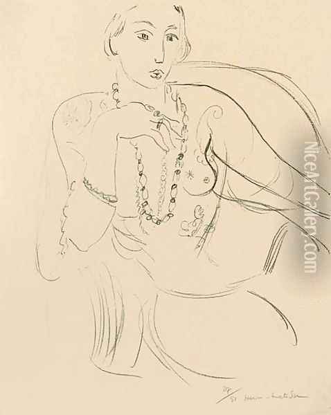 Femme au Collier Oil Painting - Henri Matisse