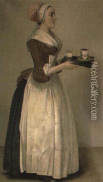 The Chocolate Girl Oil Painting - Jean Etienne Liotard