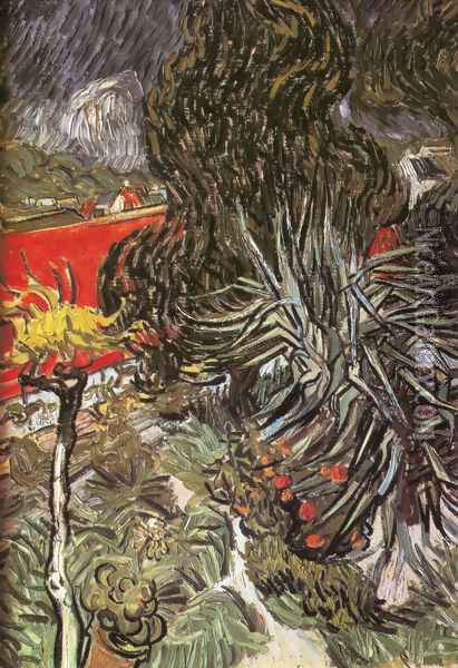 Dans le jardin du docteur Gachet 1890 Oil Painting - Vincent Van Gogh