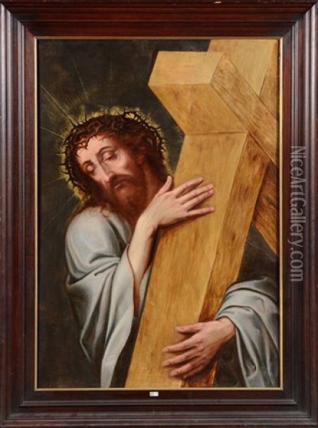 Le Christ Portant La Croix Oil Painting - Michiel Coxie the Elder