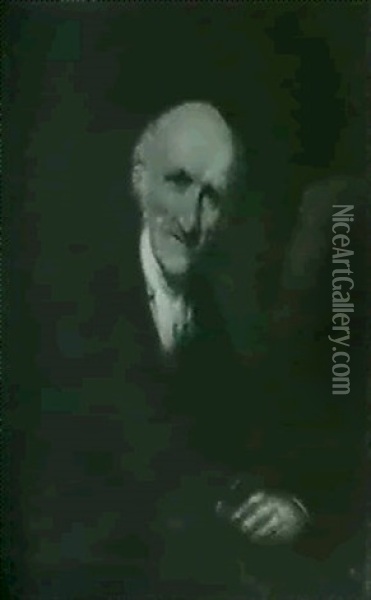 Portrait Of The Artist Oil Painting - Francis Nicholson