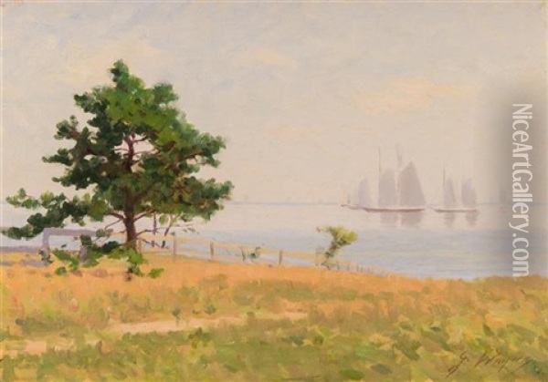 Martha's Vineyard Coast Oil Painting - Jacob Wagner