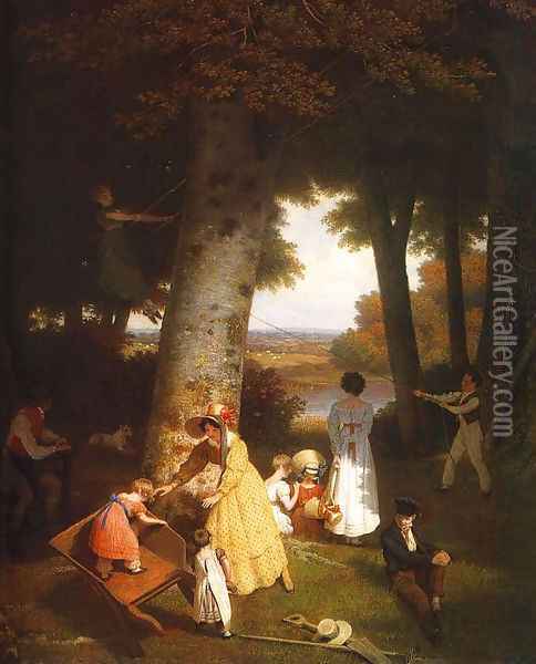 The Playground Oil Painting - Jacques Laurent Agasse
