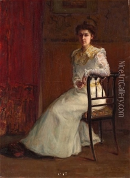 Mujer Sentada Oil Painting - Cecilio Pla