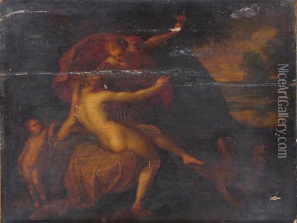 Classical Scene Oil Painting - Tiziano Vecellio (Titian)