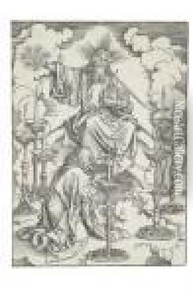 The Vision Of The Seven Candlesticks Oil Painting - Albrecht Durer