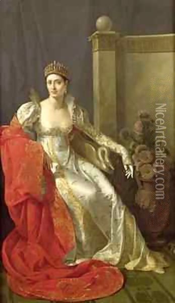 Elisa Bonaparte (1777-1820) Princess Bacciochi Oil Painting - Marie-Guillemine Benoist