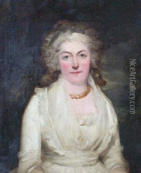 Portrait De Mary Wollstonecraft Godwin Oil Painting - Sir John Hoppner