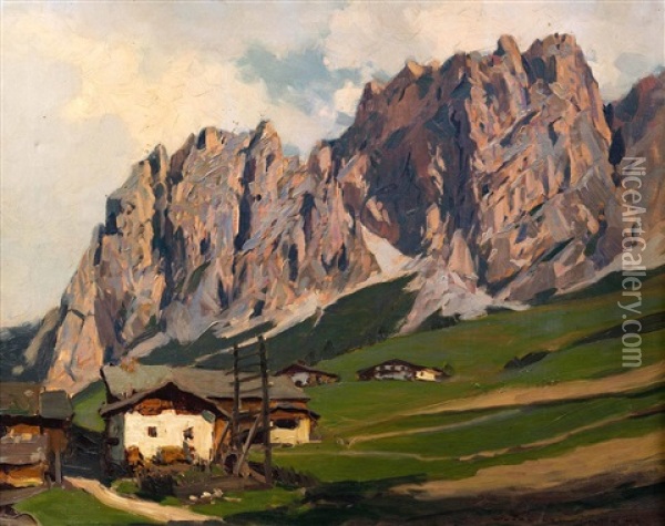 Sudtiroler Berglandschaft Oil Painting - Karl Ludwig Prinz
