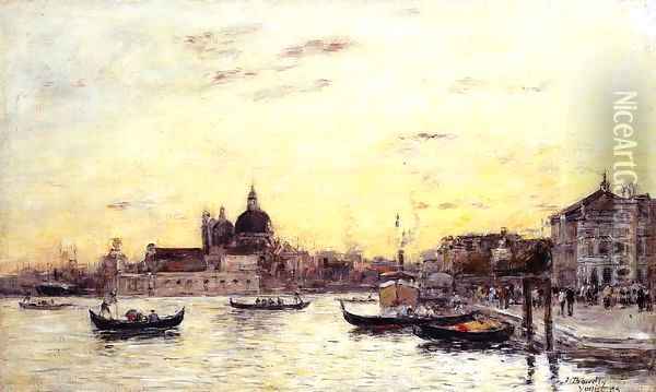 Venice The Mole at the Entrance to the Grand Canal and the Salute 1895 Oil Painting - Claude Oscar Monet
