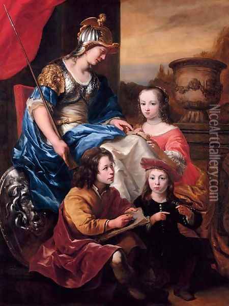 Portrait of a family Oil Painting - Ferdinand Bol Dordrecht