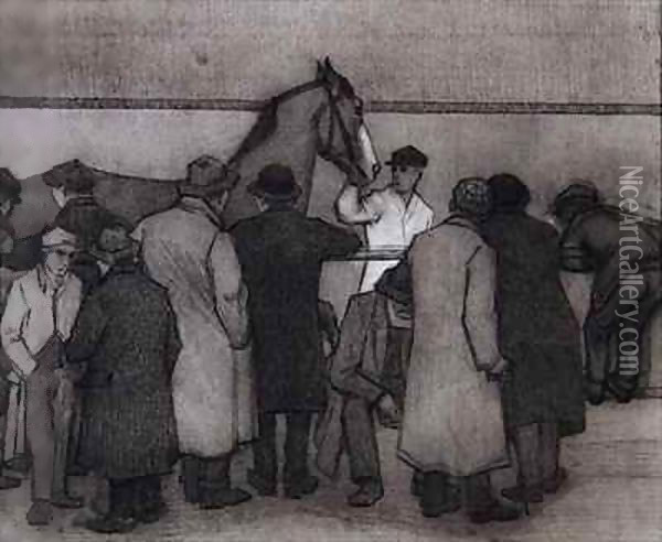 Sale at Ward's Repository Oil Painting - Robert Polhill Bevan