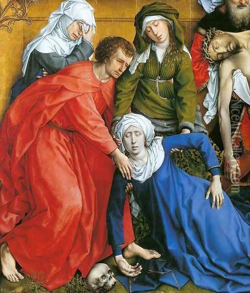 Deposition (detail) 3 Oil Painting - Rogier van der Weyden