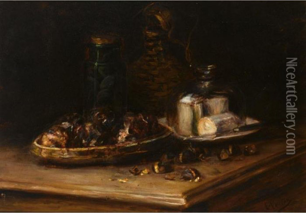 Le Gouter Oil Painting - Antoine Vollon