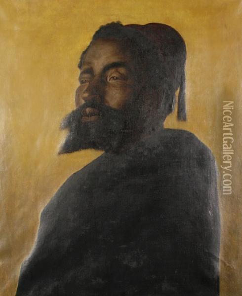 Orientalist Portrait Oil Painting - Rudolph Ernst