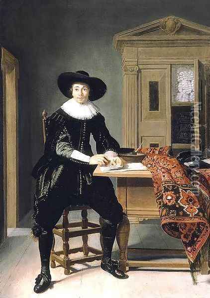 Portrait of a Gentleman 1629 Oil Painting - Thomas De Keyser