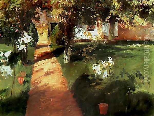Garden Oil Painting - Jean-Francois Millet