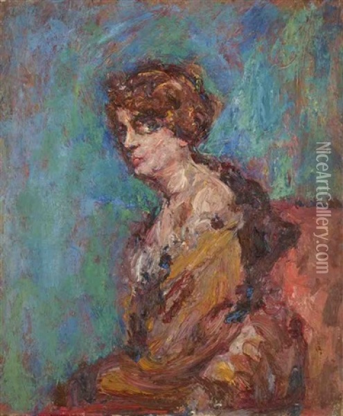 Femme Au Chignon Oil Painting - Paul Kron