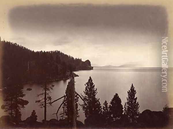 Lake Tahoe, USA, 1860-80 Oil Painting - Carleton Emmons Watkins