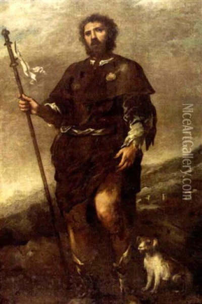 Der Heilige Rochus Oil Painting - Bartolome Esteban Murillo