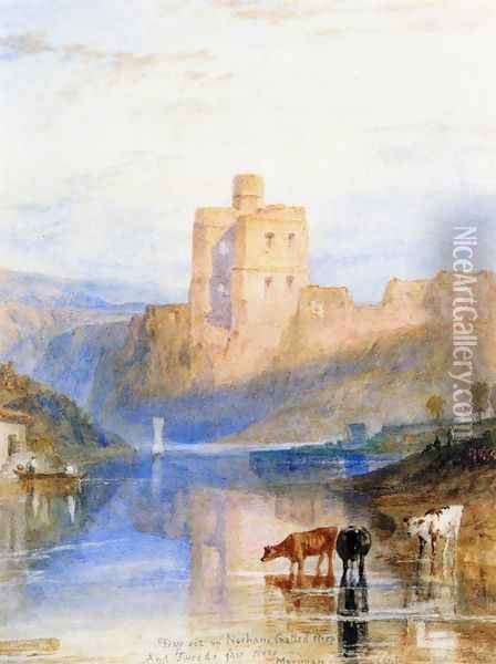 Norham Castle on the Tweed Oil Painting - Joseph Mallord William Turner