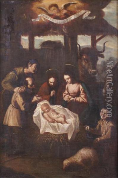 Nativite Oil Painting - Juan de Zurbaran