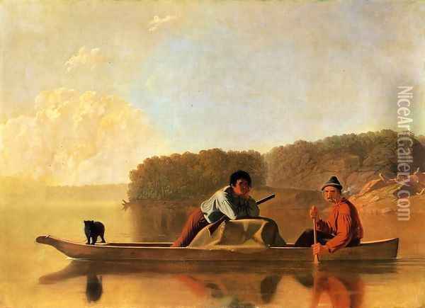 Trappers' Return Oil Painting - George Caleb Bingham
