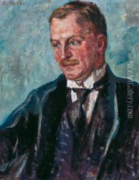 Portrait Dr. Hugo Koller Oil Painting - Broncia Koller-Pinell