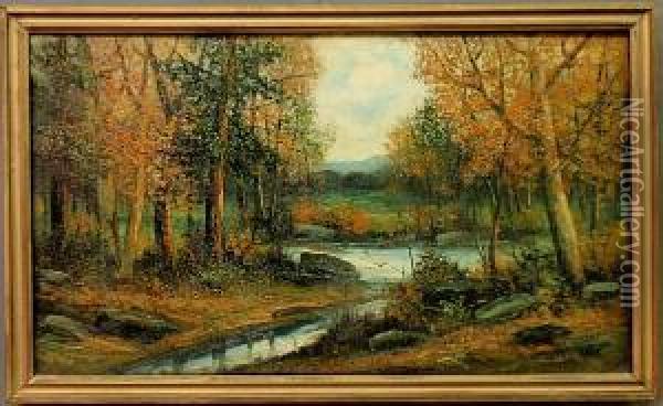 Autumn Landscape Oil Painting - Victor Shearer
