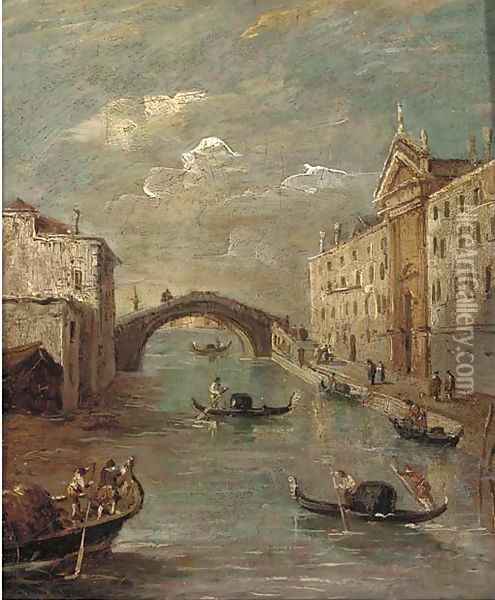 The Rio dei Mendicanti, Venice Oil Painting - Francesco Guardi