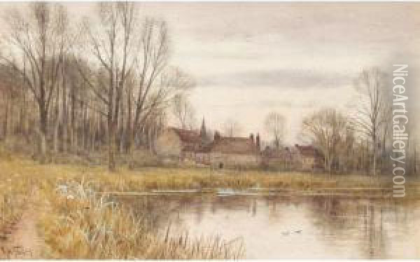 Thames Ditton Oil Painting - Robert Winter Fraser