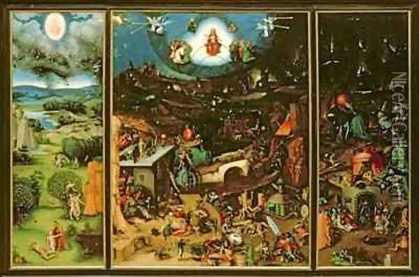 The Last Judgement Oil Painting - Lucas The Elder Cranach