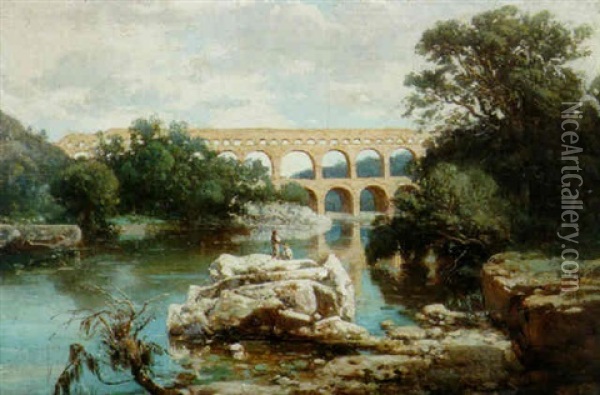 Pont Du Garet Oil Painting - Paul Camille Guigou
