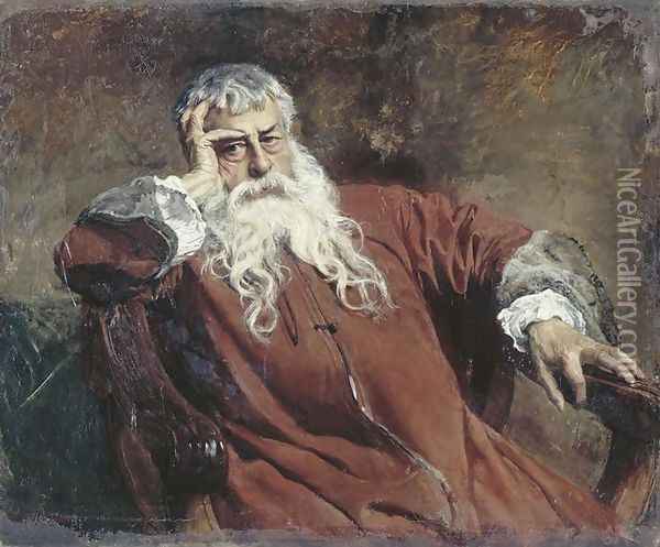 Self Portrait Oil Painting - Jean-Louis-Ernest Meissonier