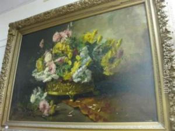 Jetee De Fleurs Oil Painting - Charles Leroux